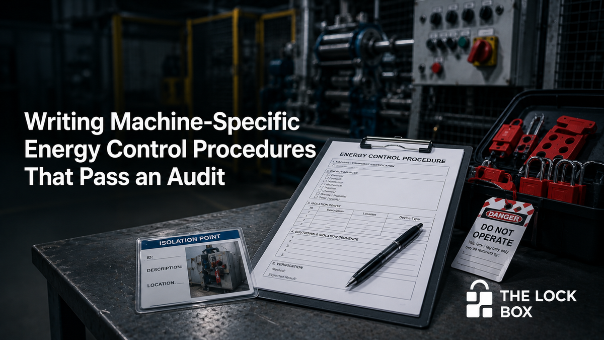 Energy Control Machine Specific Example Form How to Write an Energy Control Procedure That Passes an Audit – The ...