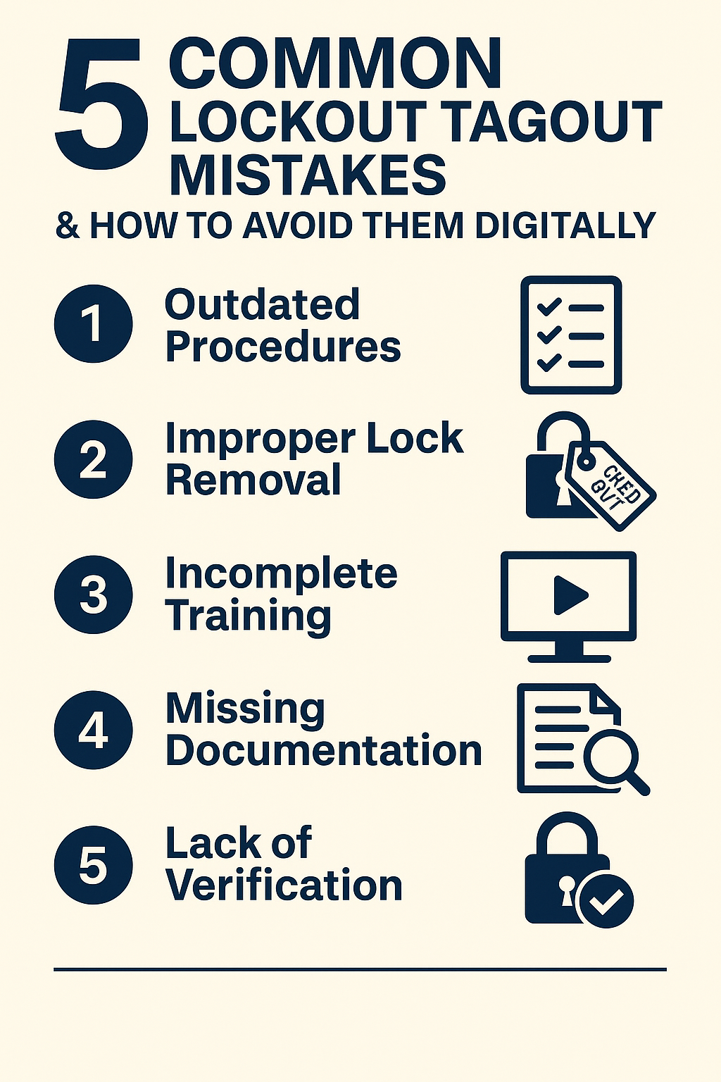 5 Common Lockout Tagout Mistakes & How to Avoid Them Digitally
