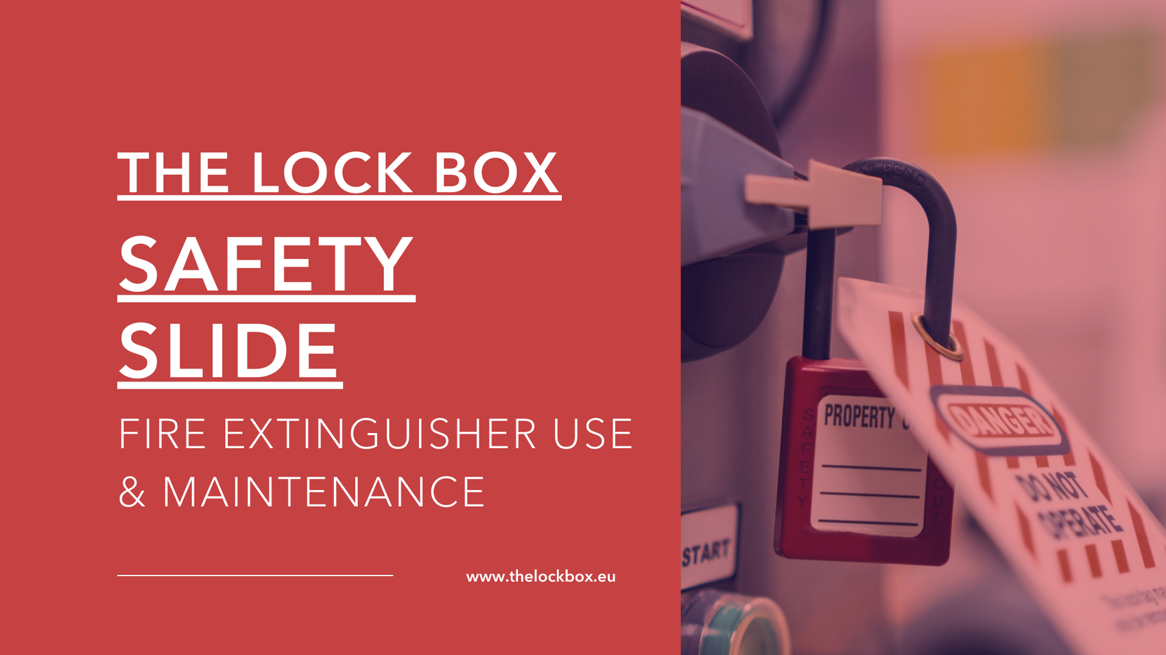 Safety Slide for Fire Extinguisher Use & Maintenance