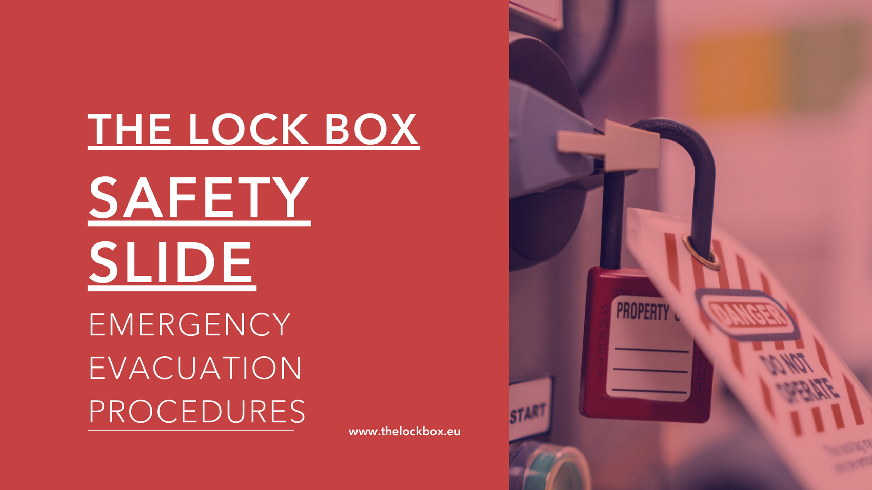 Safety Slide for Emergency Evacuation Procedures