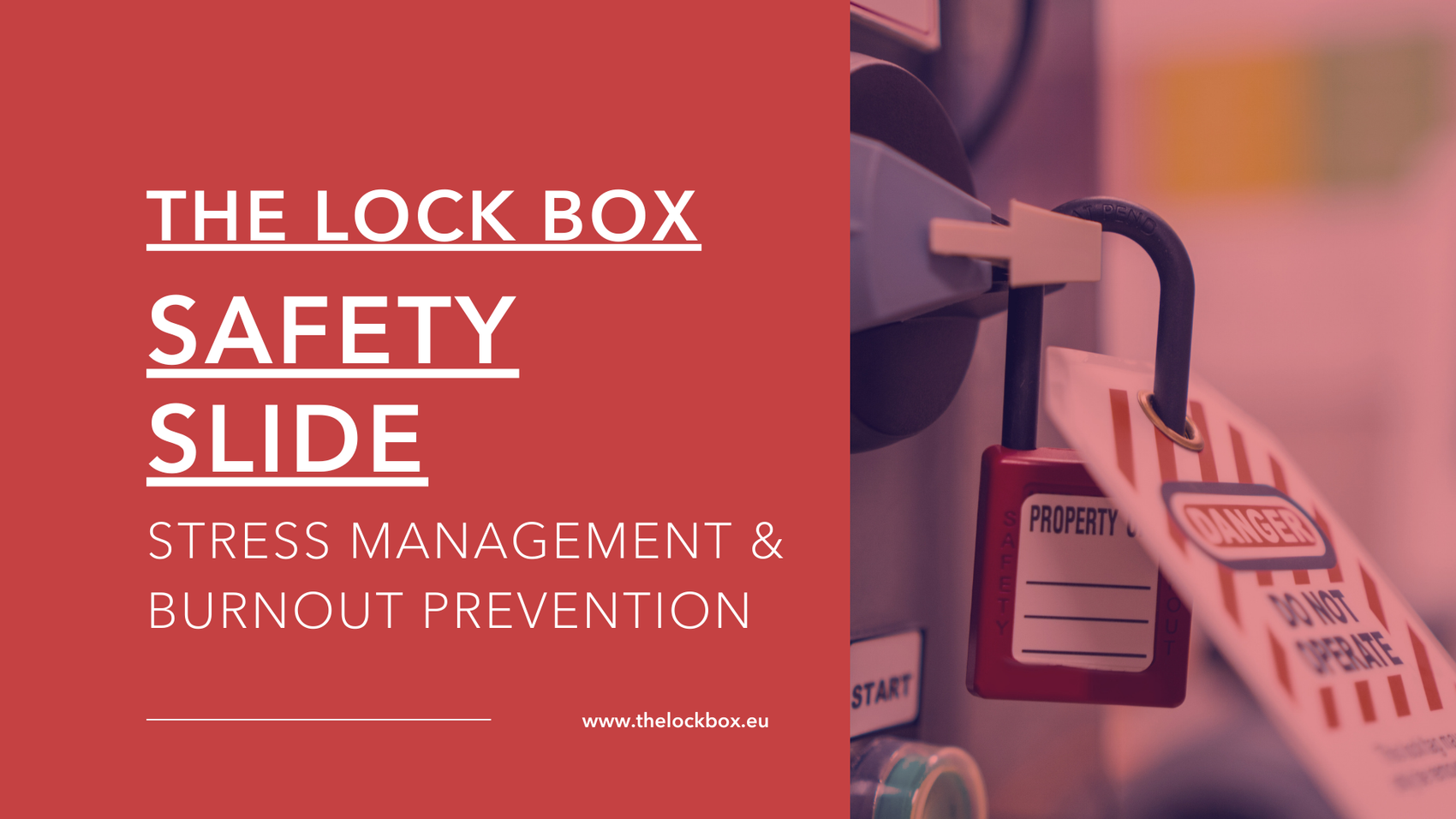 Safety Slide for Stress Management & Burnout Prevention