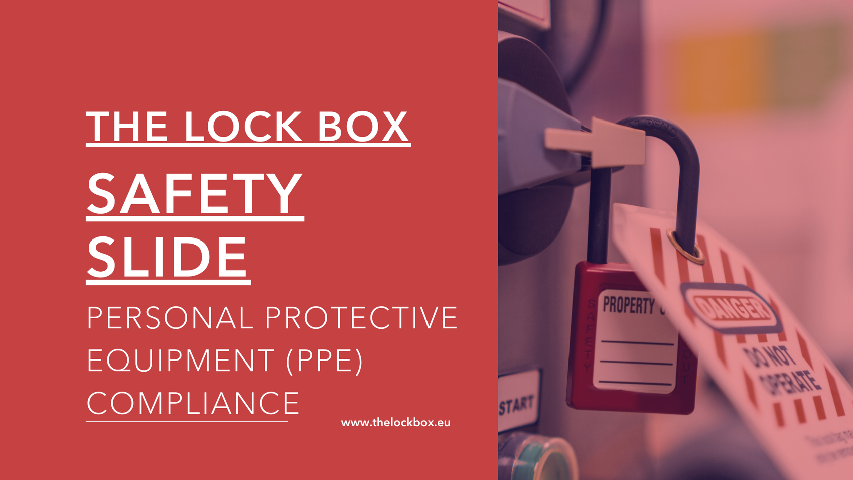 Safety Slide for Personal Protective Equipment (PPE) Compliance