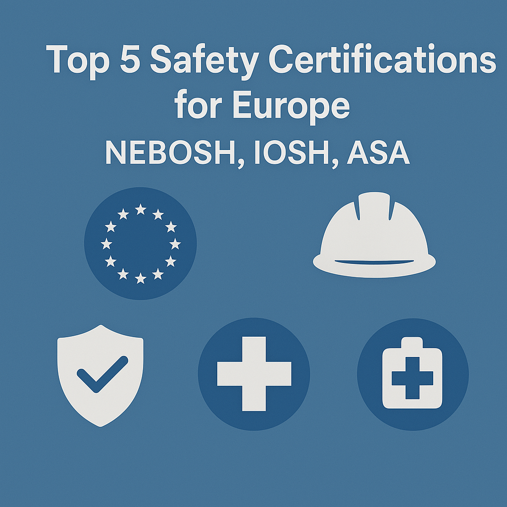 Top 5 Sicherheitszertifikate in Europa (NEBOSH, IOSH, ASA)