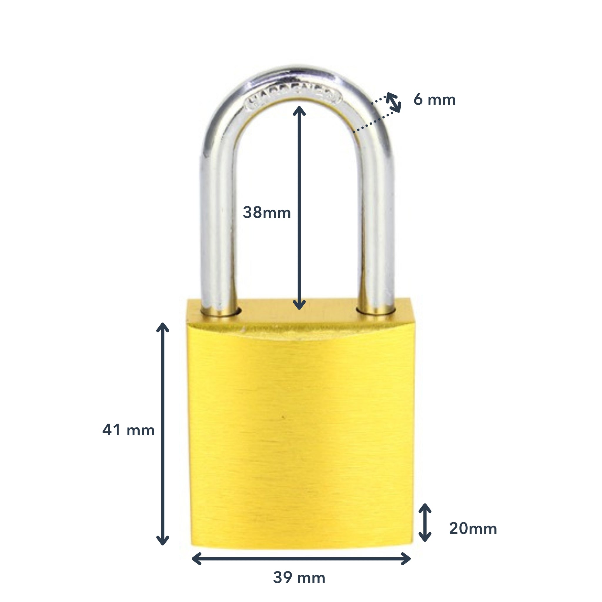 Buy 38mm Aluminium Padlock | The Lock Box