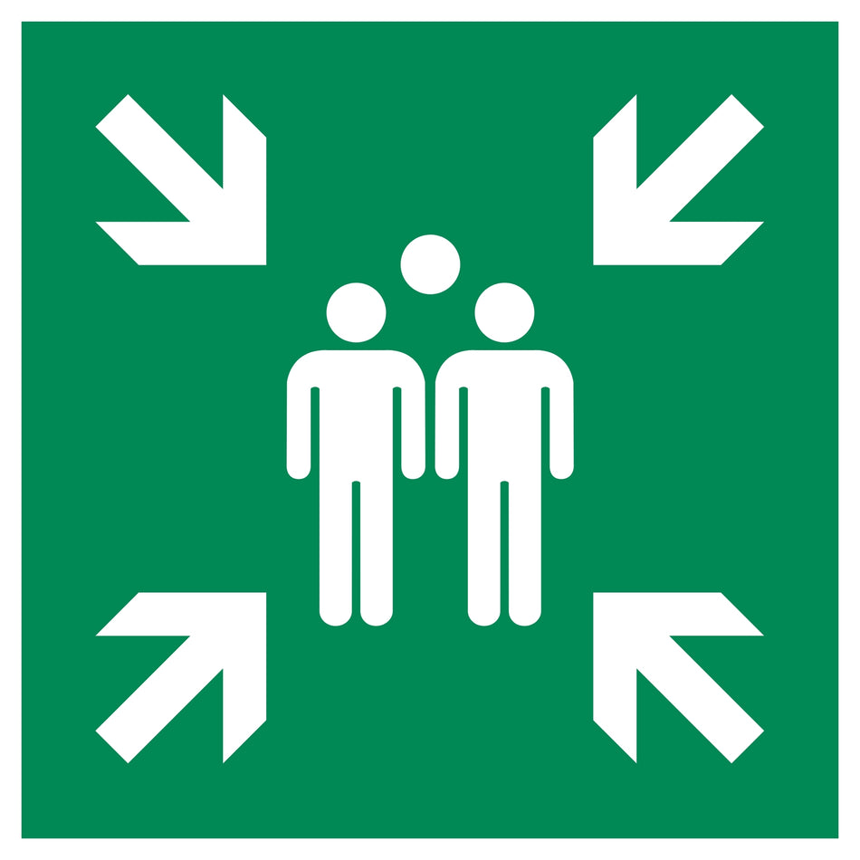 Evacuation Assembly Point Sign - E007 | ISO 7010