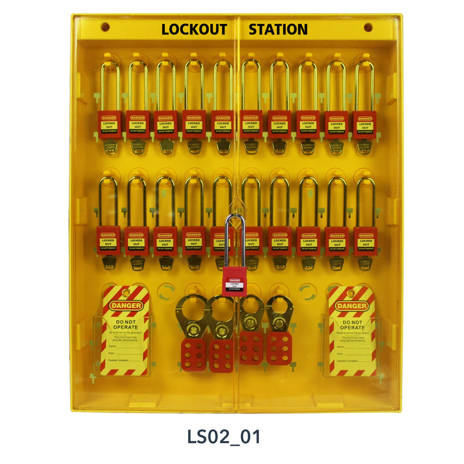 Lockout Tagout Station - Padlocks & Hasps