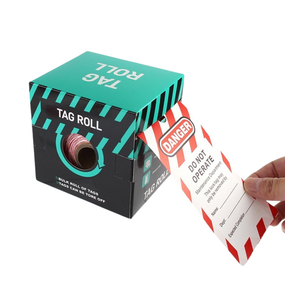 Style 5 - LOTO Signage Rip Tag - 200 Pack