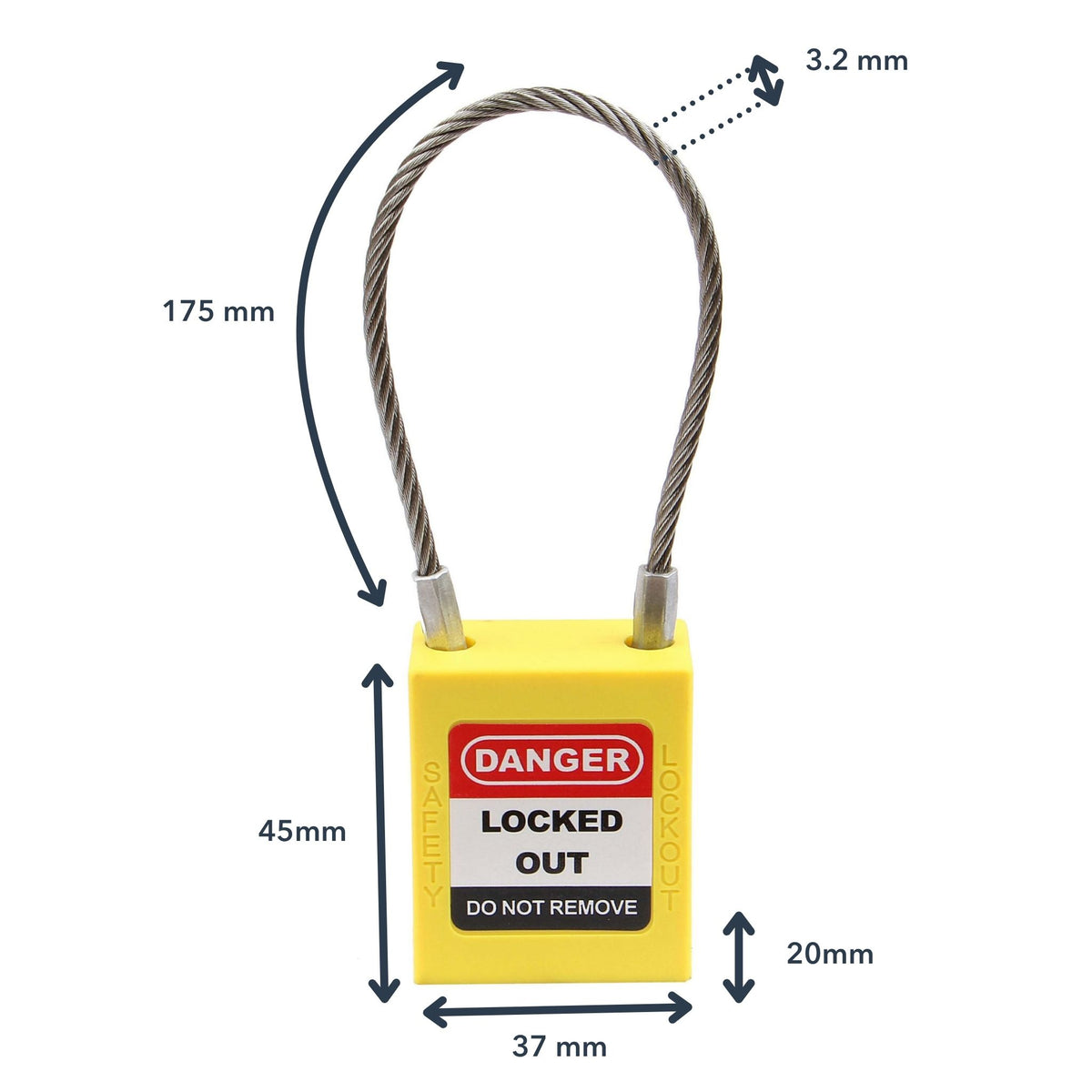 Buy Steel Wire Padlock | The Lock Box