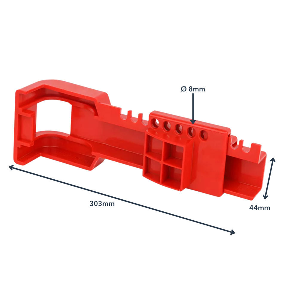 Übergroße Absperrklappe Verriegelungsvorrichtung