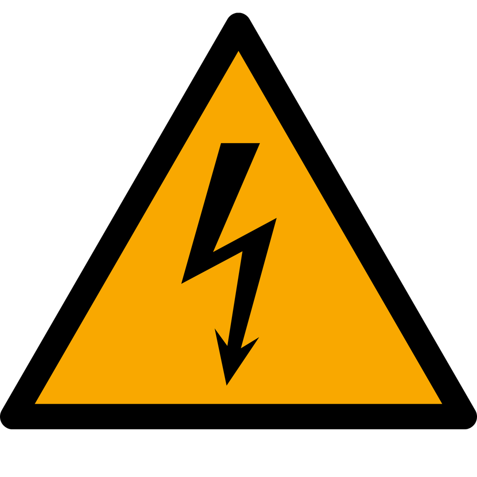 Warnschild Warnung vor elektrischer Spannung - W012 | ISO 7010