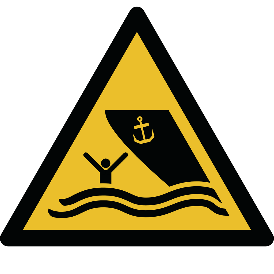 Avertissement zone de navigation - W058 | ISO 7010