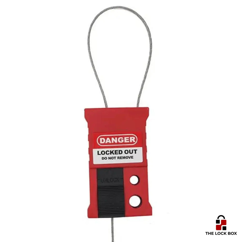 Adjustable Steel Cable - Lockout Tagout - Style 5 - The Lock Box - ASC005
