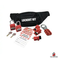 Kit de consignation électrique, 2 cadenas et 3 dispositifs pour disjoncteurs