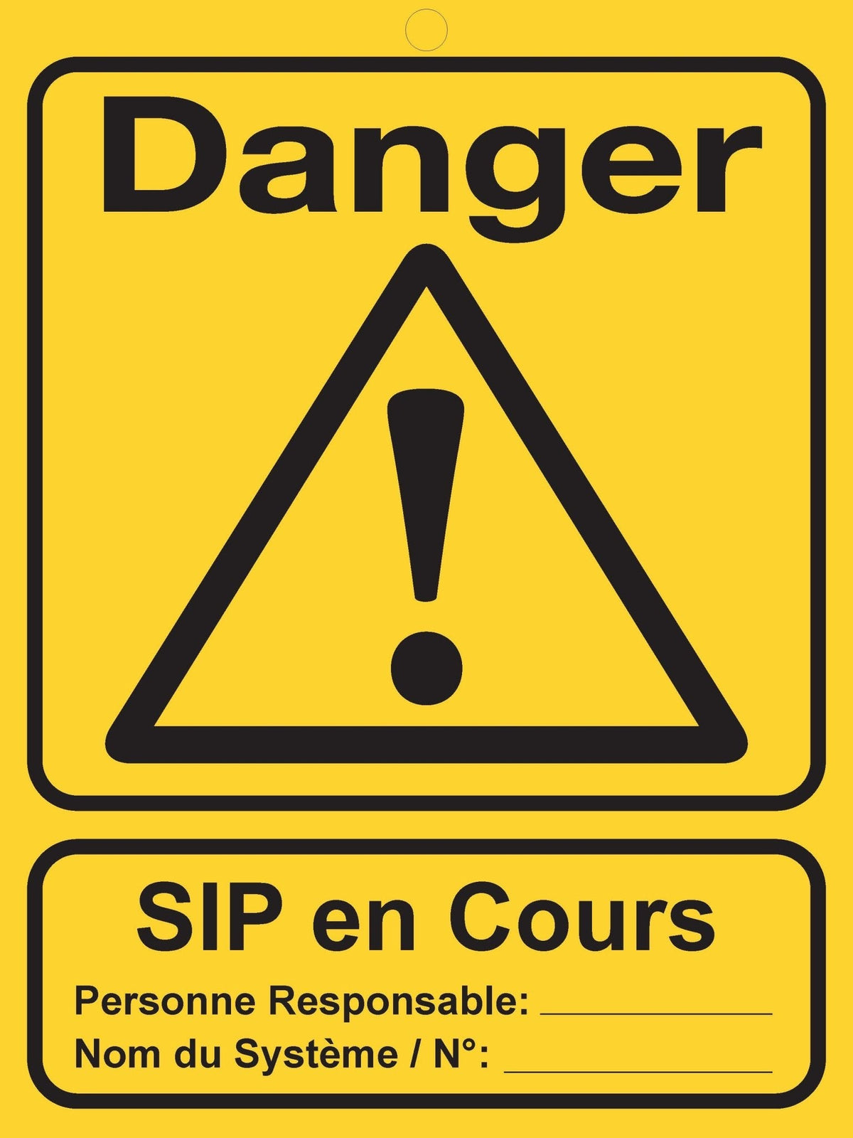 Large Safety Signage - SIP in Progress (10 Pack) - The Lock Box -