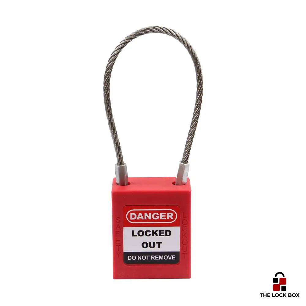 LOTO Padlock - Steel Wire - The Lock Box -