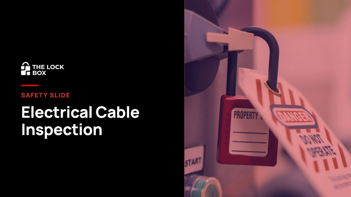 Safety Slide for Electrical Equipment Cable Inspection