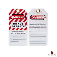 Stil 2 - Anhänger für Warnhinweise - 10er Pack