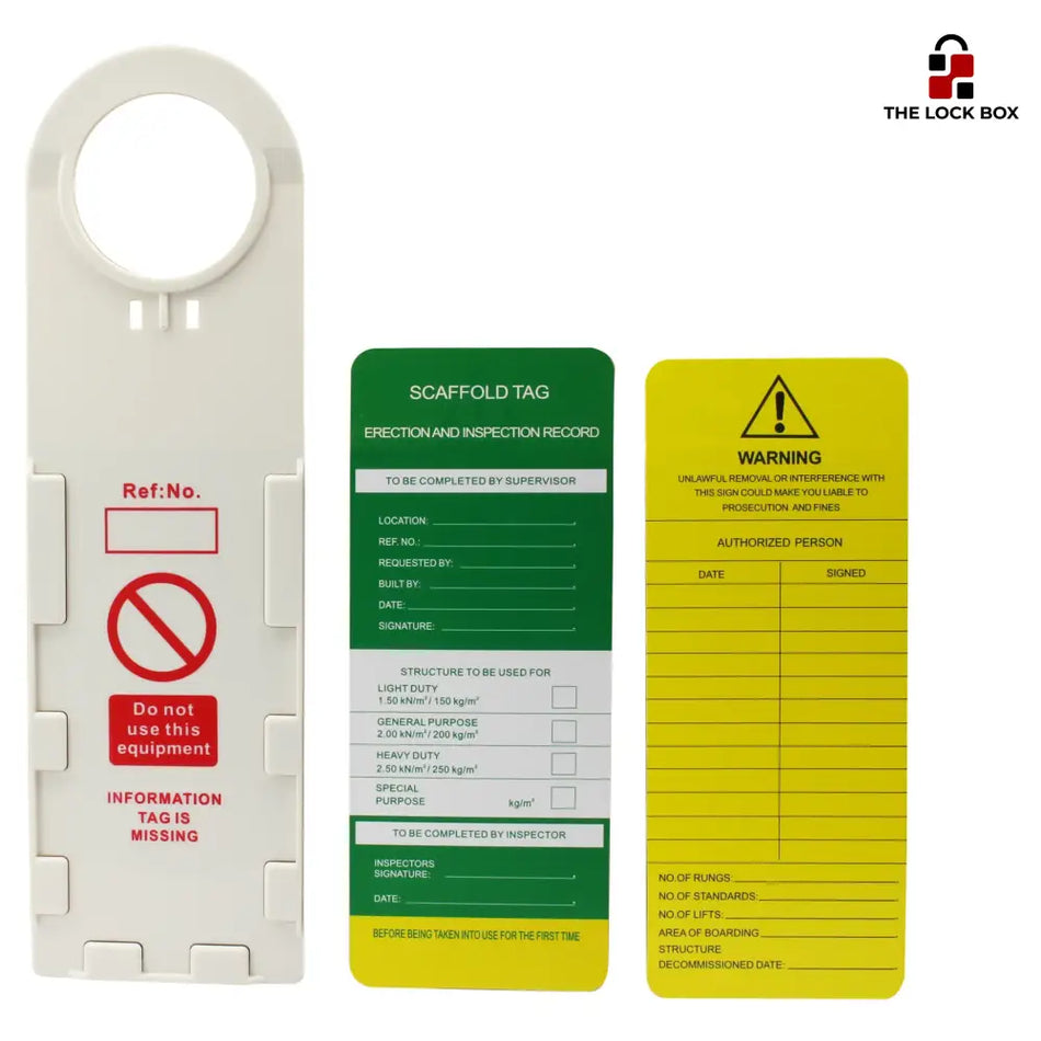 Style 2 - Scaffold Inspection Tag 10 Pack Loto Signage