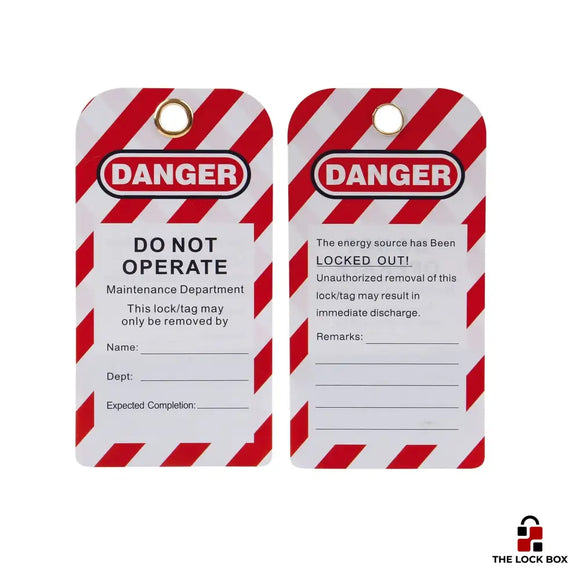 Style 3 - LOTO Signage Tag - 10 Pack