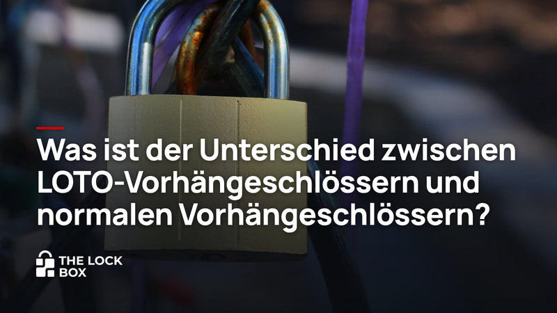 Was ist der Unterschied zwischen LOTO-Vorhängeschlössern und normalen Vorhängeschlössern?